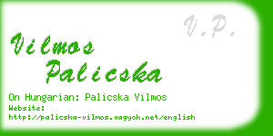 vilmos palicska business card